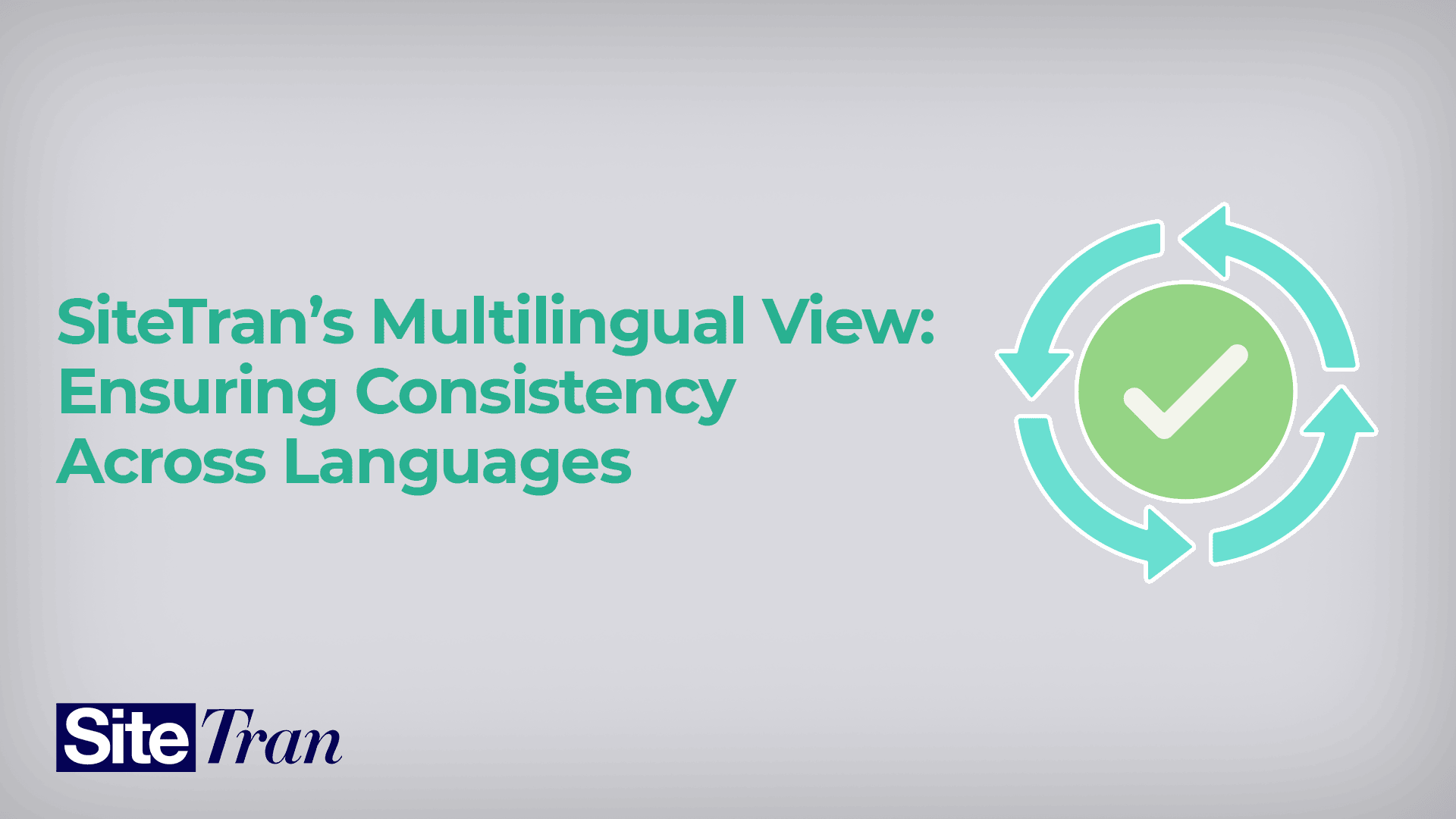 SiteTran’s Multilingual View: Ensuring Consistency Across Languages