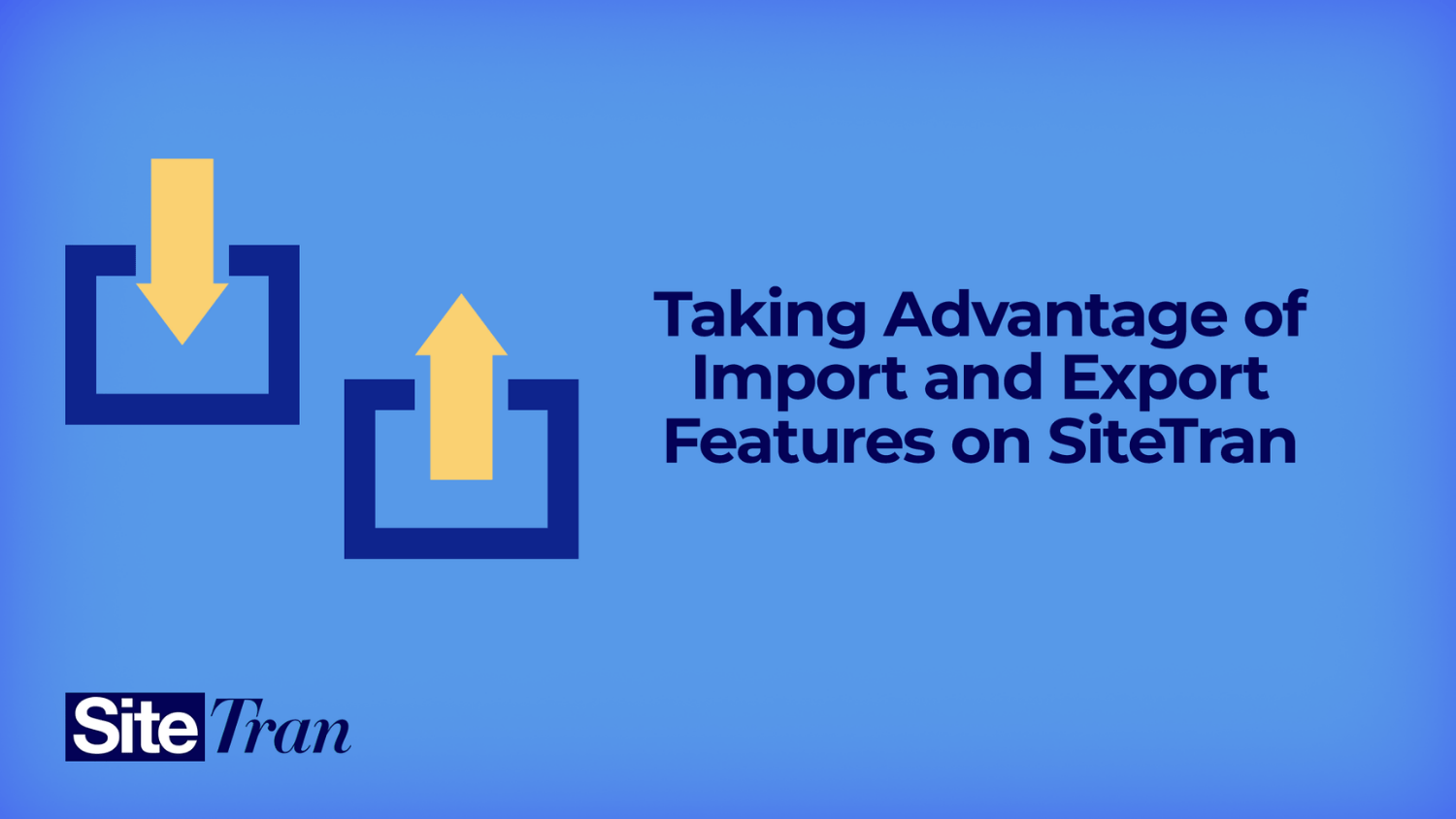 Leveraging import and export features for efficient translation and localization workflows