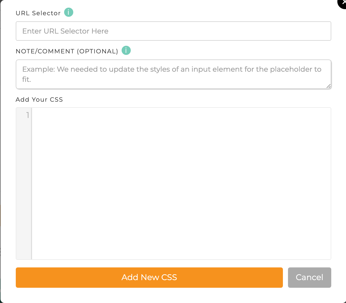 SiteTran custom CSS editor for translated pages.