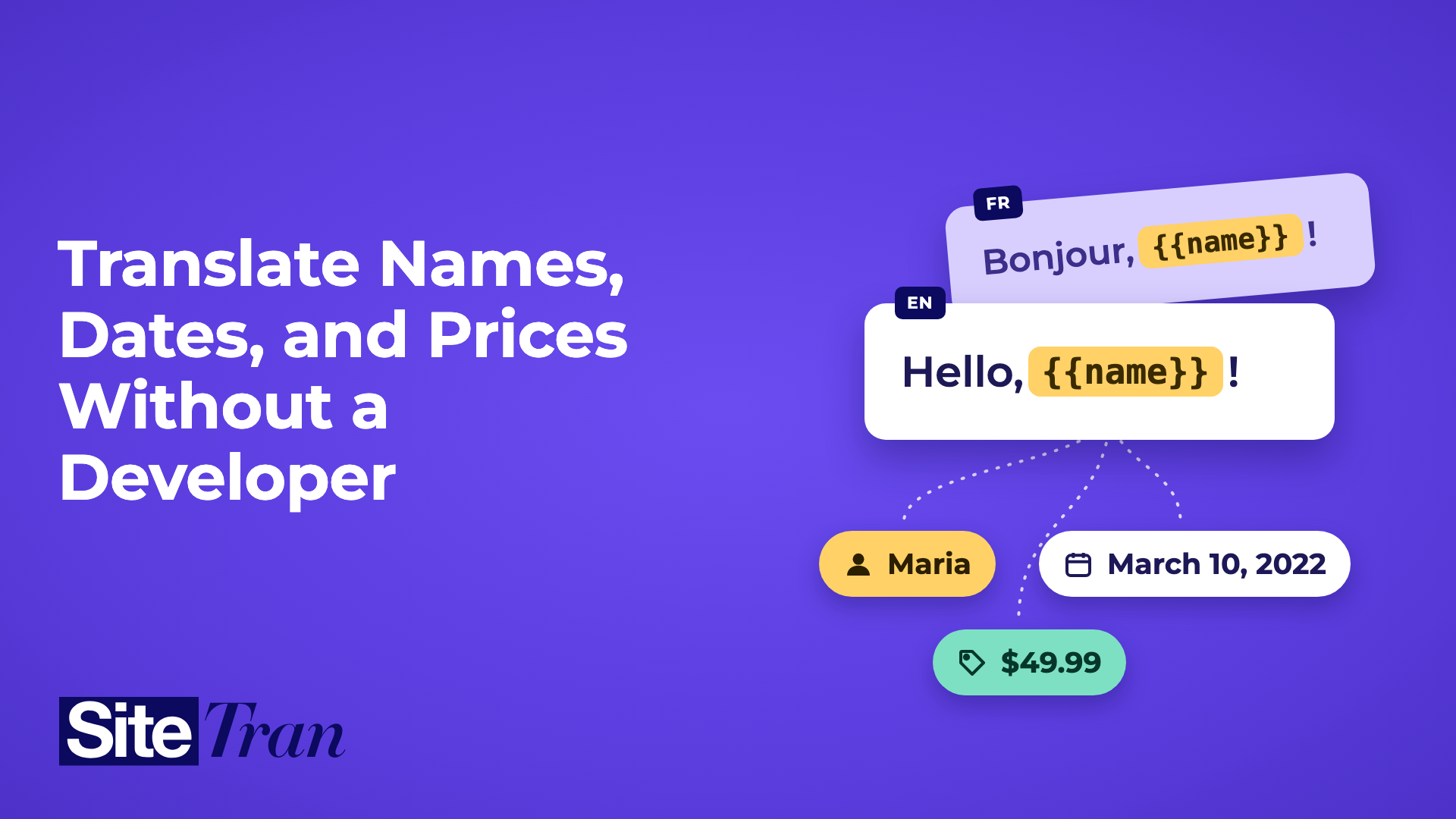 Translate Names, Dates, and Prices Without a Developer